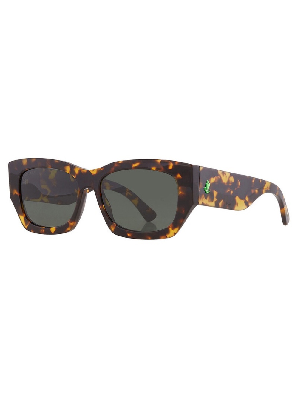 New. Jimmy Choo - Cami - Dark Havana
Sunglasses with Green JC Emblem - Picture 3 of 12